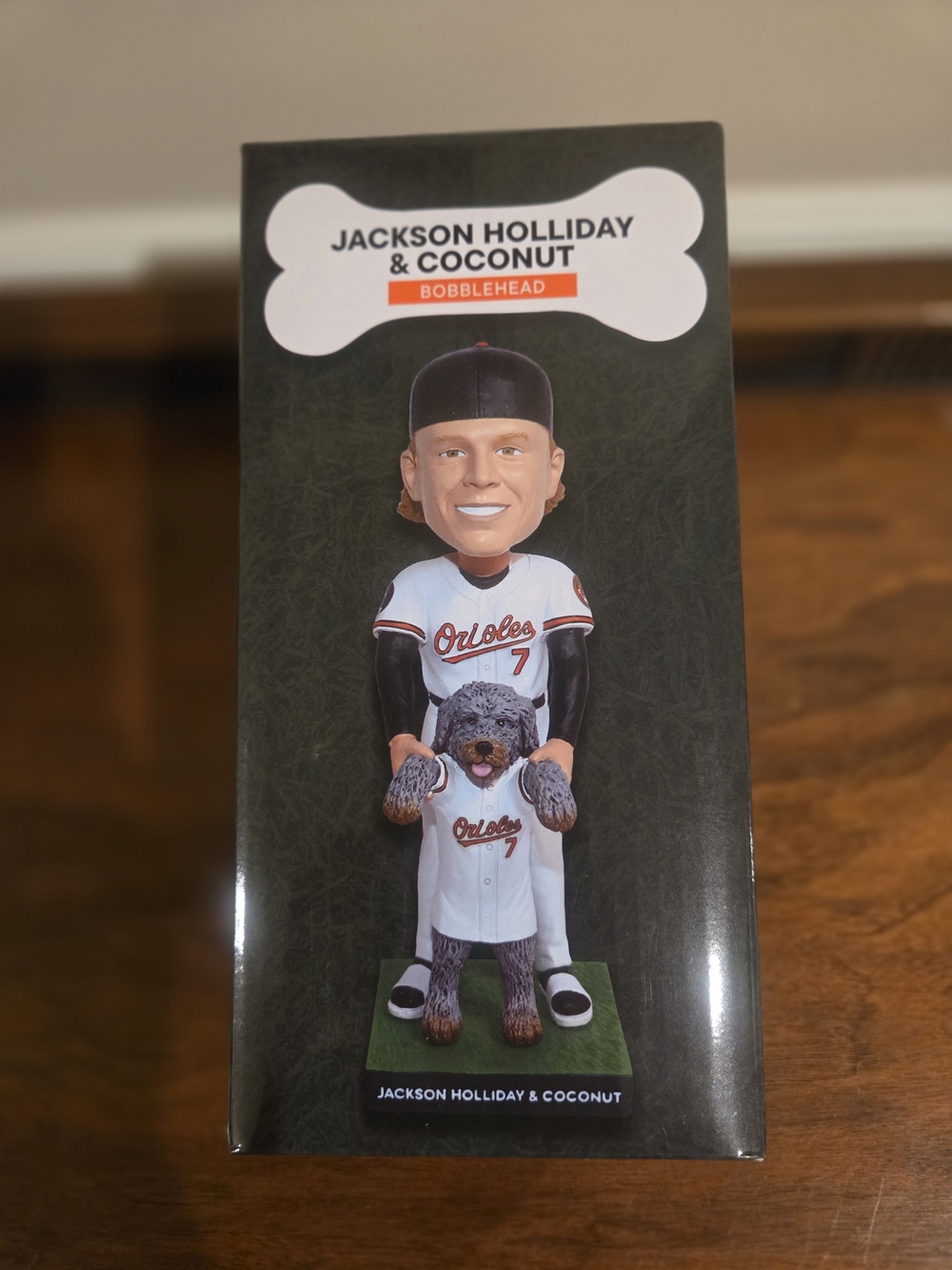 MLB Baltimore Orioles Black and White Jackson Holliday & Coconut Bobblehead